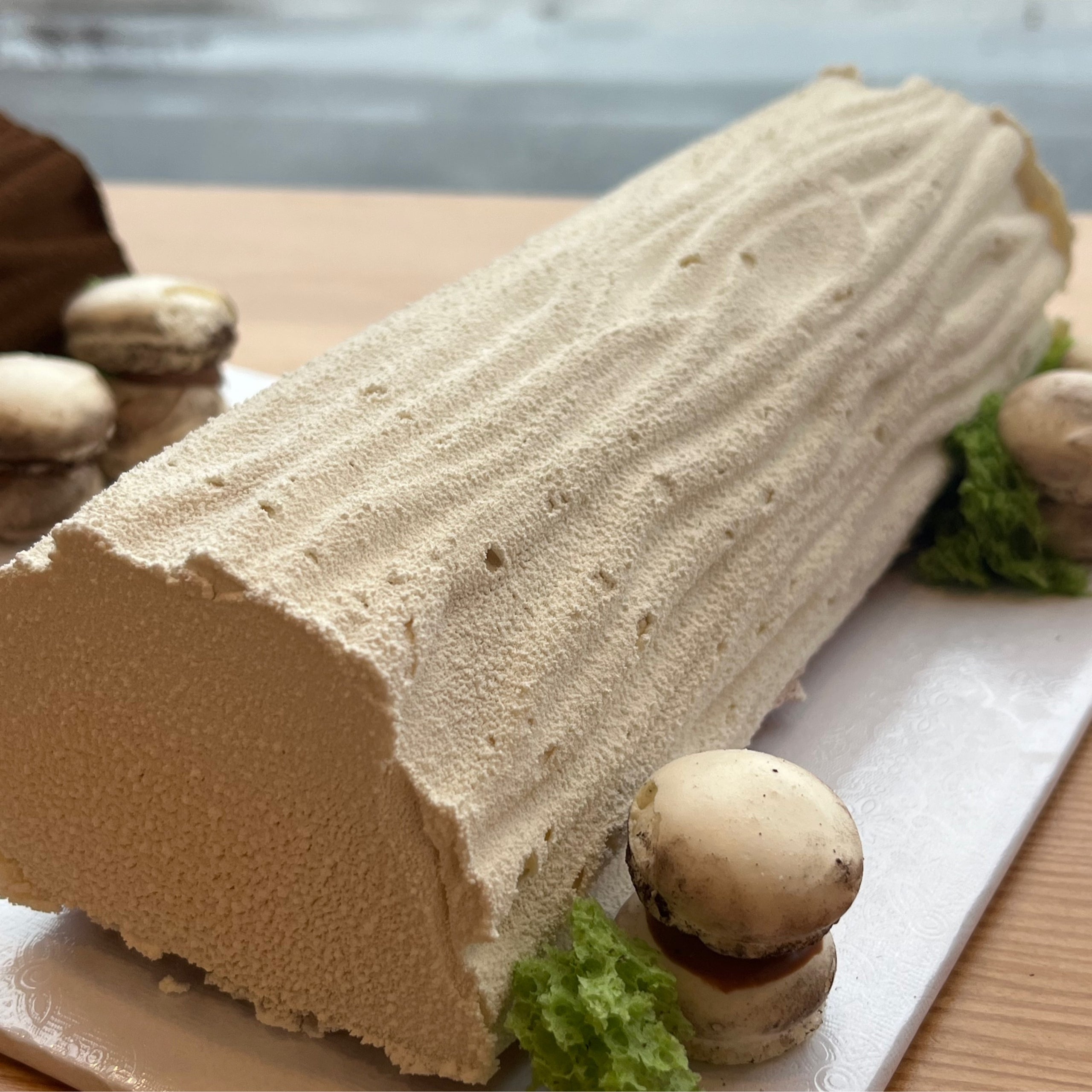 Pistachio Cherry Bûche De Noël | Left Bank Pastry
